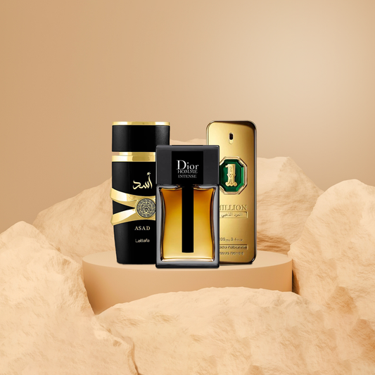 وان مليون العود ١٠٠ مل + ديور انتنس ١٠٠ مل+ اسد ١٠٠ مل