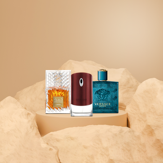 فرزاتشي ايروس 100مل + جيفنشي البني 100مل+ خمرة  100 مل غطاء بلاستيك