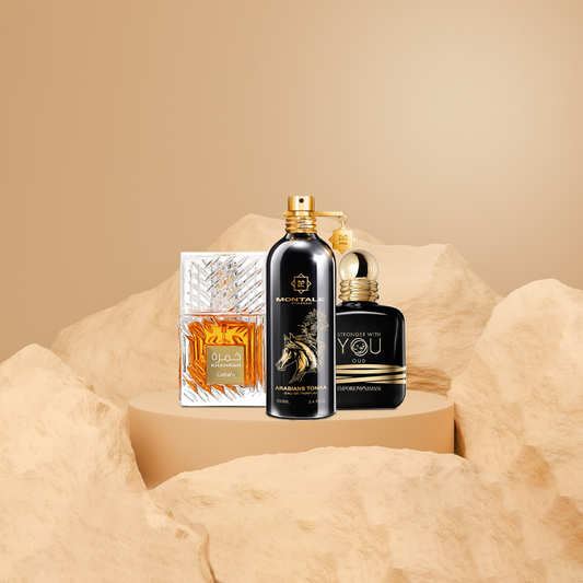 مونتال باريس 100 مل +  ستورنج وذ يو عود 100 مل + خمرة 100  غطاء بلاستيك