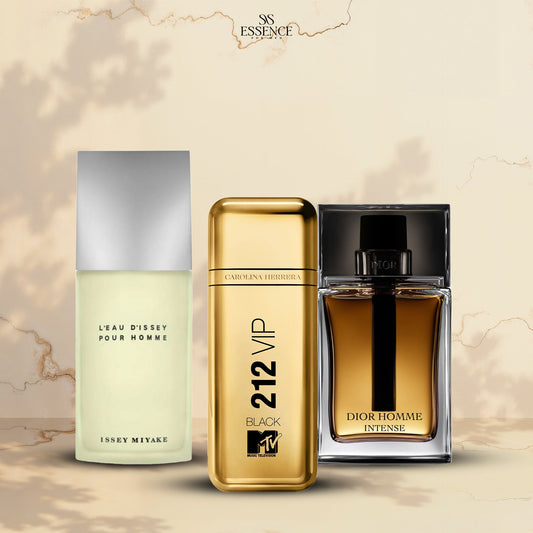 ديور إنتنس 100مل + 212 بلاك MTV 100مل + إيسي مياكي 100مل