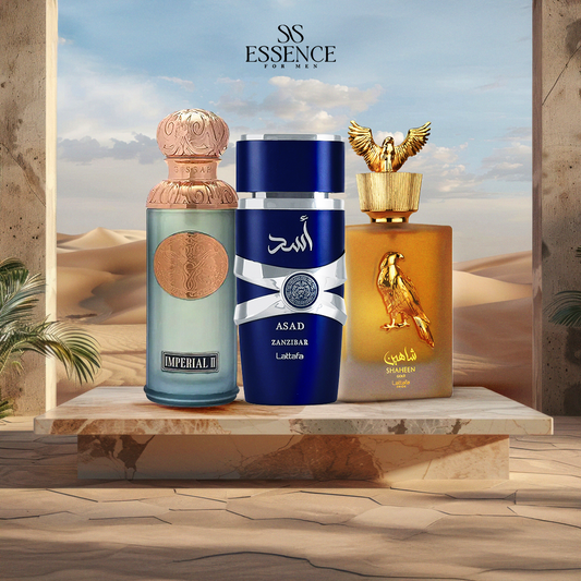 أسد زنجبار ١٠٠ مل + قصة امبريال ١٠٠ مل + شاهين دهبي ١٠٠ مل