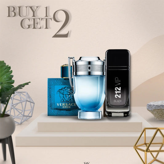 Versace Eros 100 ml + 212 black vip 100 ml + Invictus 100 ml