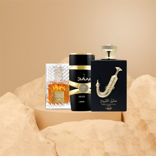 اسد 100مل+ خمره 100مل+ الشيخ الدهبي 100مل