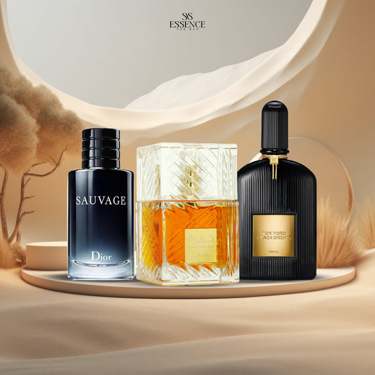 عطر خُمرة 40 مم  + عطر توم فورد+ عطر ديور سوفاج