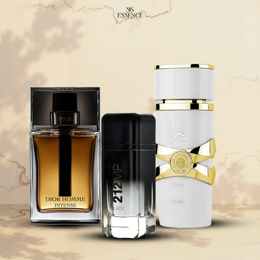 وايت يارا 100مل + 212 بلاك 100مل + ديور إنتنس 100مل