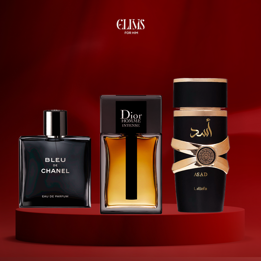 اسد 100 مل+ ديور انتنس 100 مل+ بلو دي شانيل 50مل