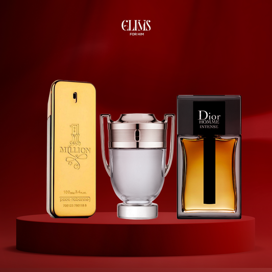One million 100 ml + invictus 100 ml + dior intense 100 ml
