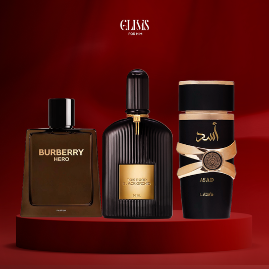 بربري هيرو ١٠٠ مل + اسد ١٠٠ مل + بلاك اوركيد١٠٠ مل