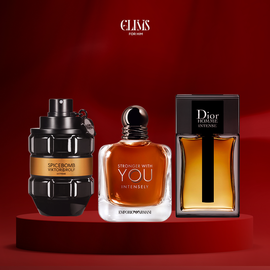 Dior Homme Intense 100 ml + Stronger With You  100 ml + Spicebomb Viktor Rolf 100 ml